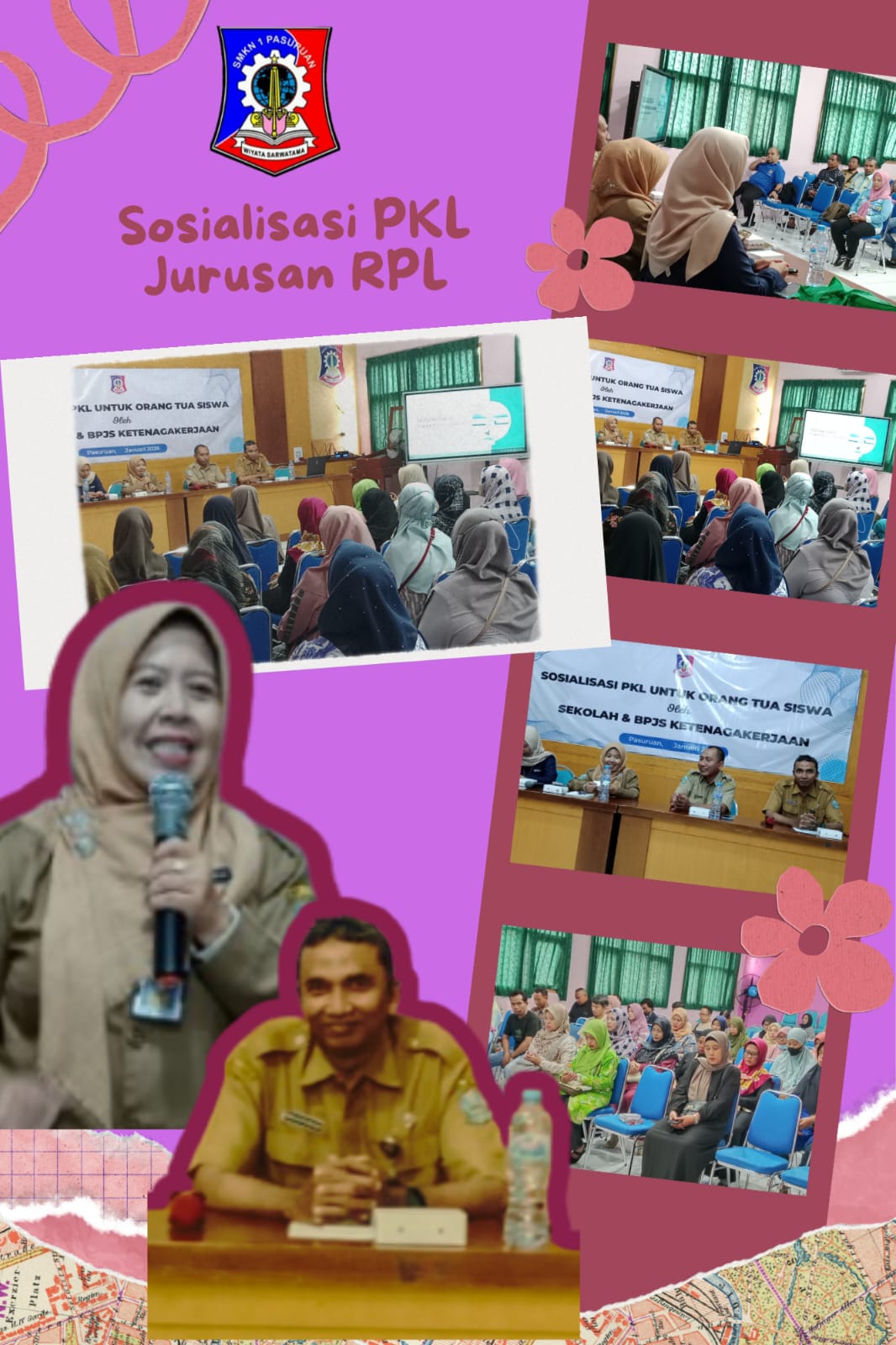 SOSIALISASI PKL BAGI WALI MURID KELAS XI RPL SMK NEGERI 1 PASURUAN