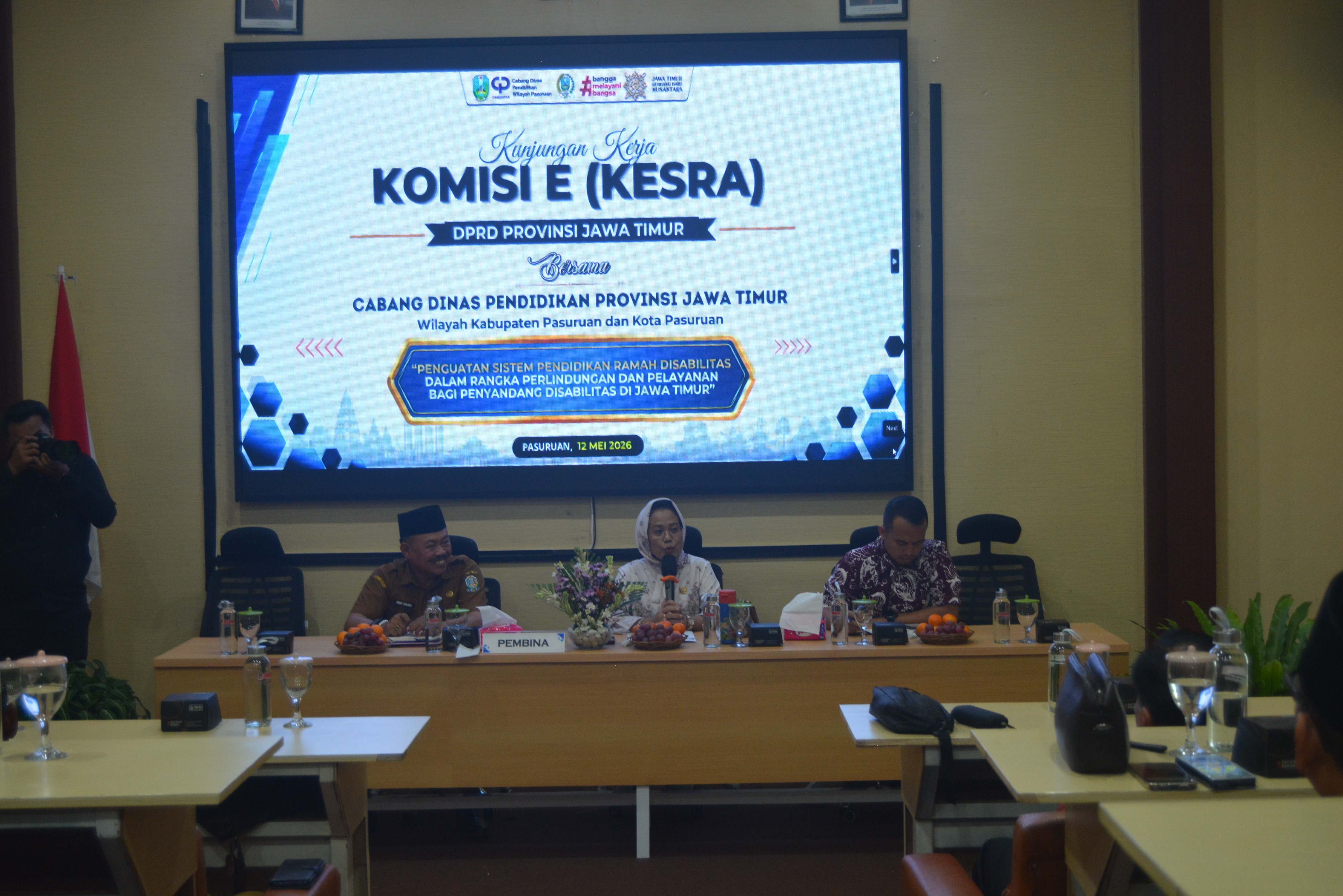 Kunjungan Kerja KOMISI E ( KESRA ) DPRD Provinsi Jawa Timur Bersama Cabang Dinas Provinsi Jawa Timur